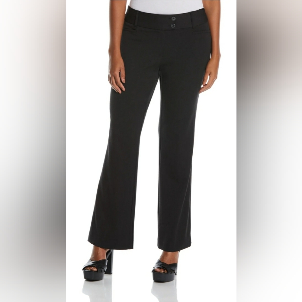 RAFAELLA...GABARDINE BOOTCUT PANT - CURVY SIZE 6